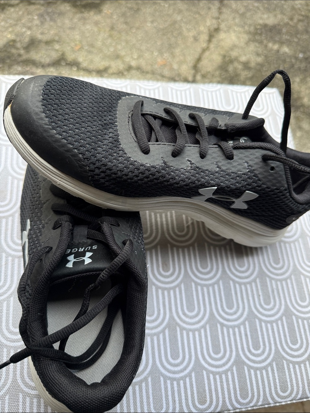 Under Armour Black & White Women’s Athletic Running Shoes